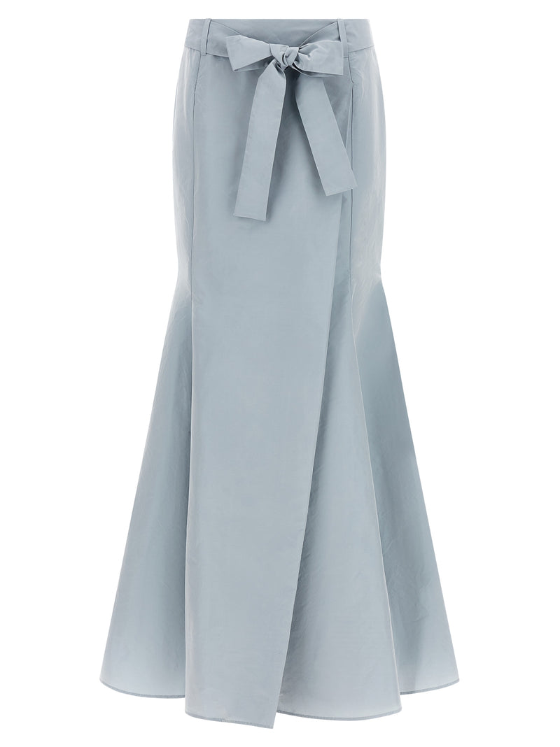 Mini-jupe en polyester bleue PINKO