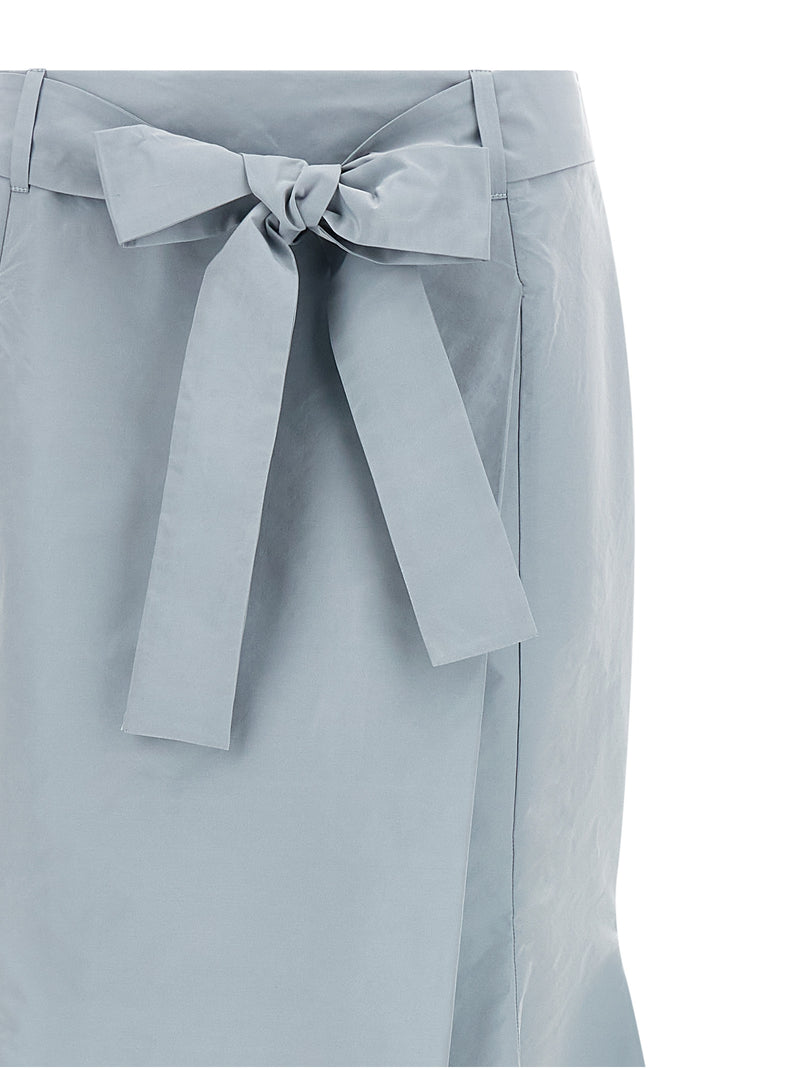 Mini-jupe en polyester bleue PINKO