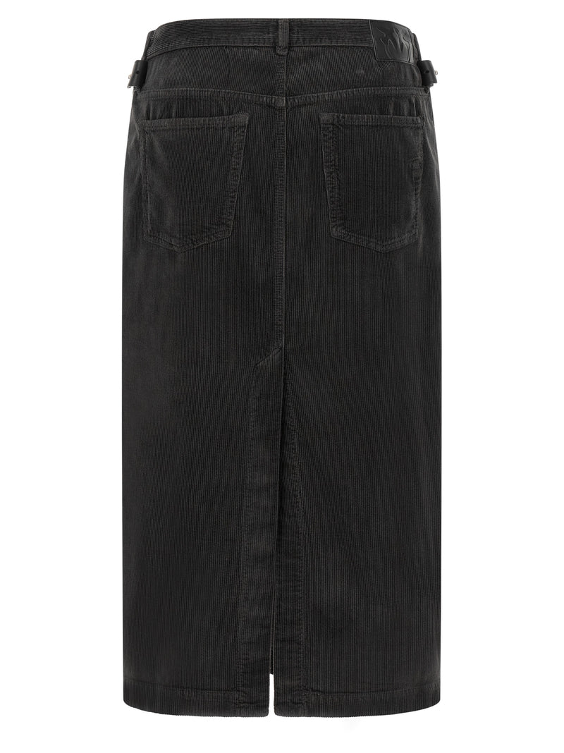 Jupe midi en coton noire PINKO