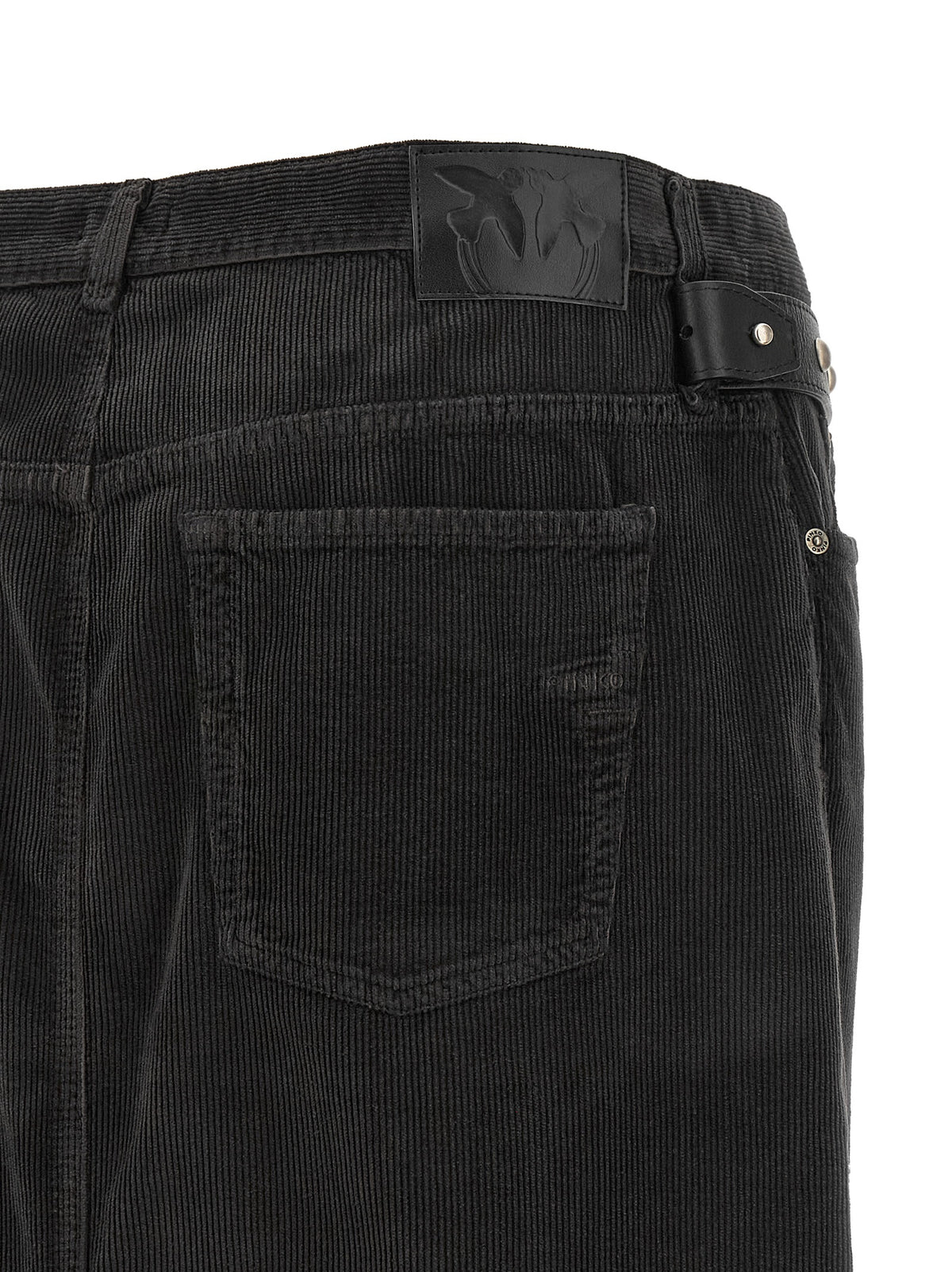 Jupe midi en coton noire PINKO