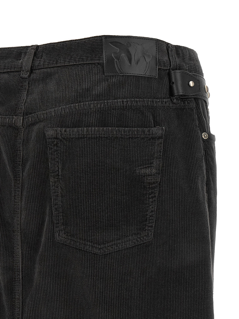 Jupe midi en coton noire PINKO