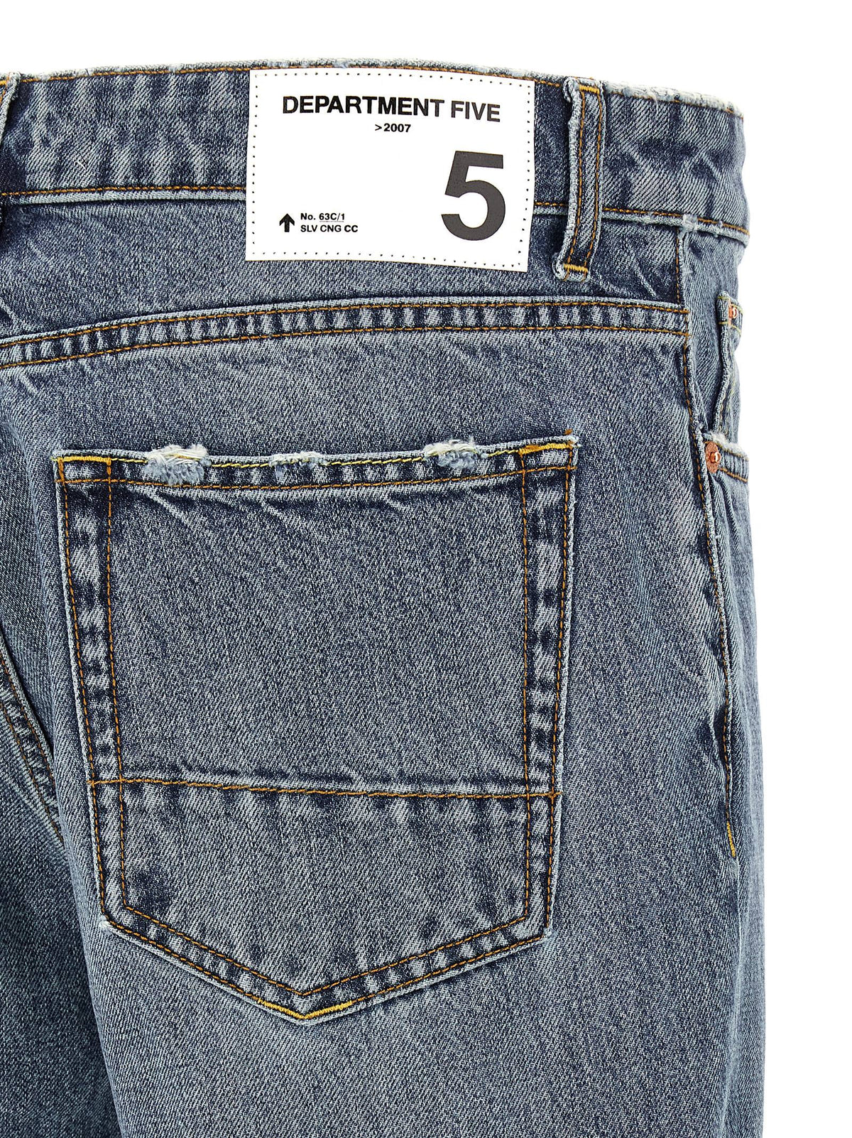 Jeans amples en coton bleu Department 5
