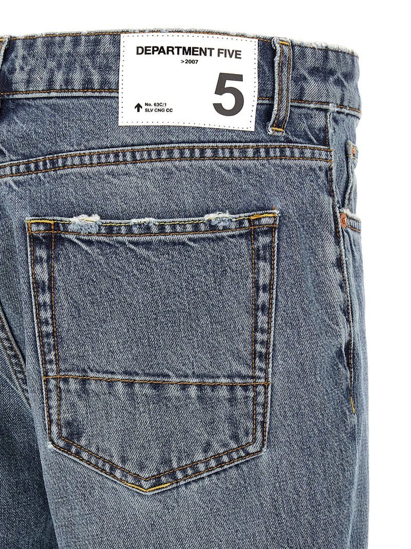 Jeans amples en coton bleu Department 5