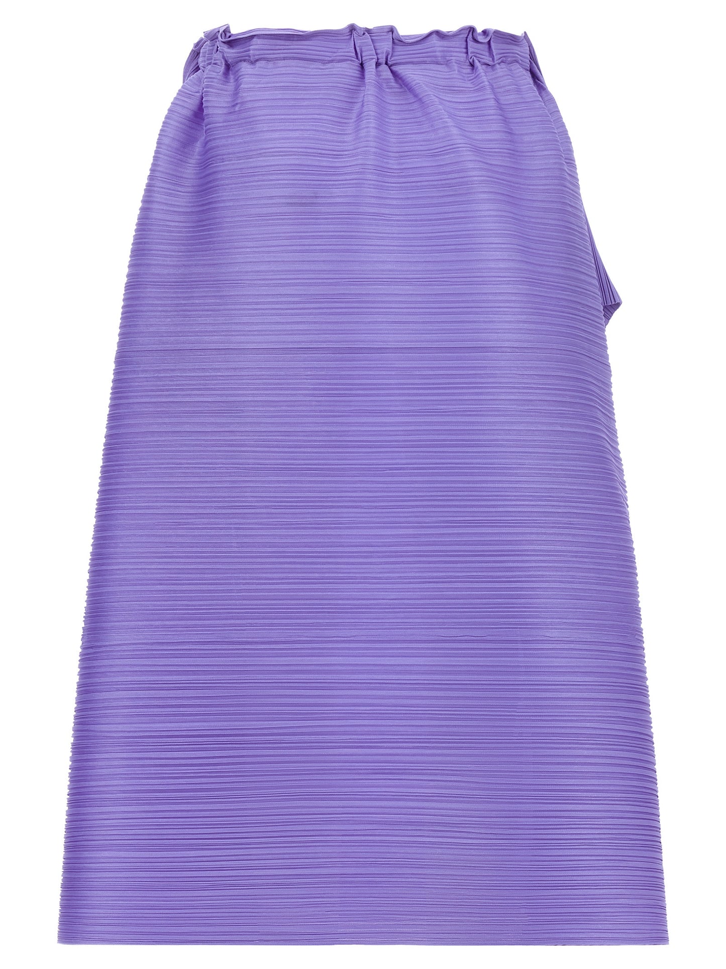 PLEATS PLEASE ISSEY MIYAKE Purple Polyester Midi Skirt