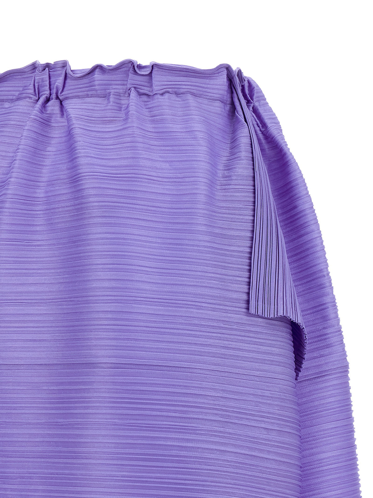 PLEATS PLEASE ISSEY MIYAKE Bouncy Basket Purple Midi Skirt
