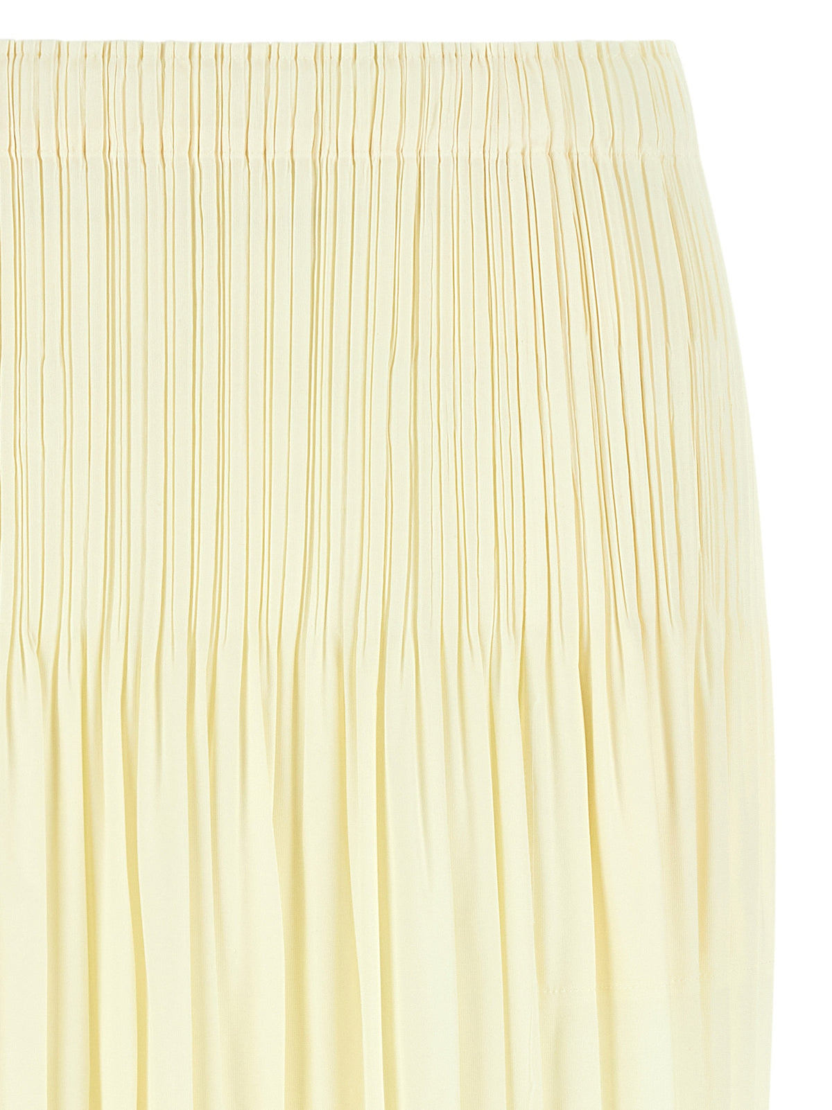 PLEATS PLEASE ISSEY MIYAKE Bicolor Polyester Midi Skirt