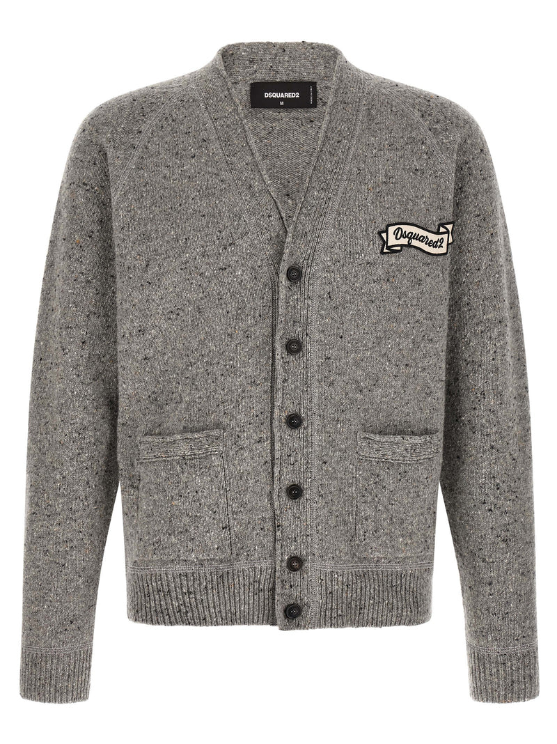 Cardigan Dsquared² en laine grise
