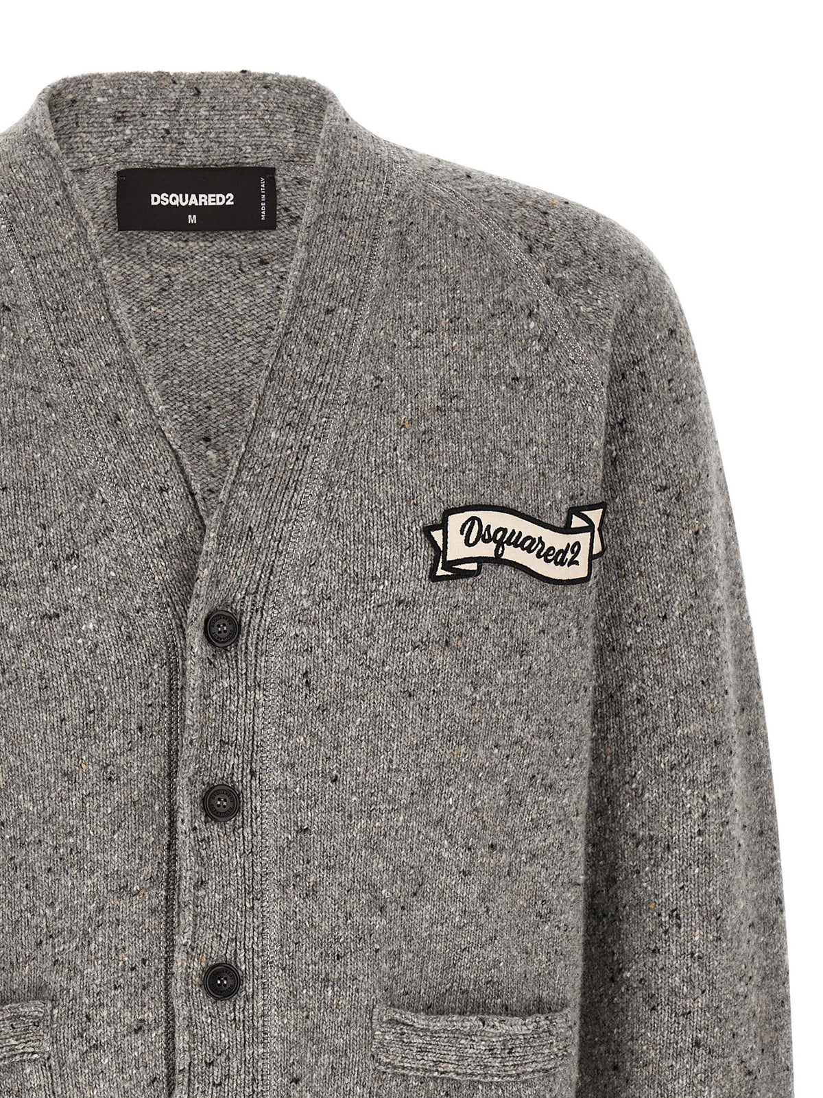 Cardigan Dsquared² en laine grise