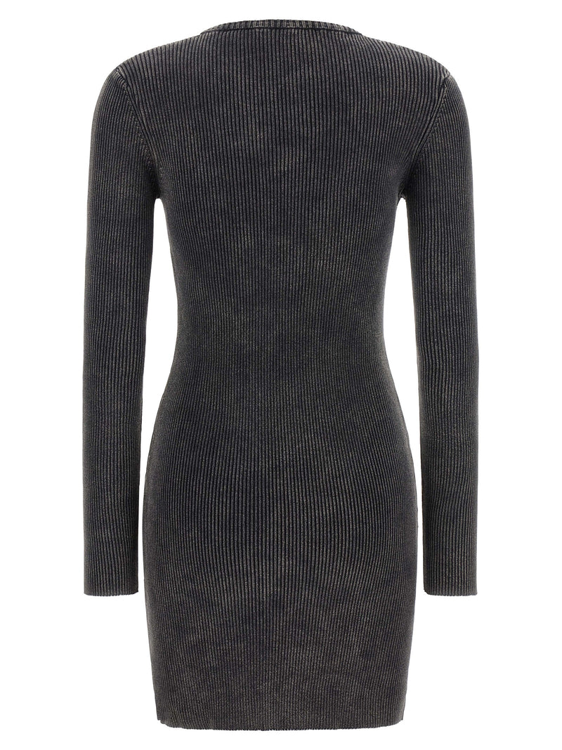 Robe Courte en Coton Noir Diesel