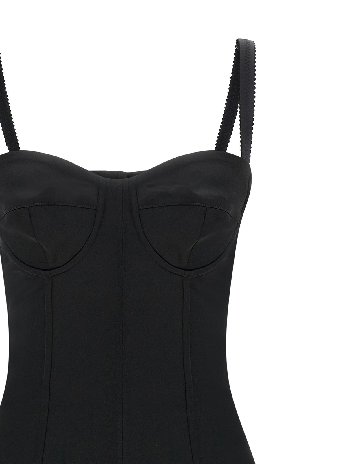 Dolce & Gabbana Black Acetate Midi Dress - Elegant Design