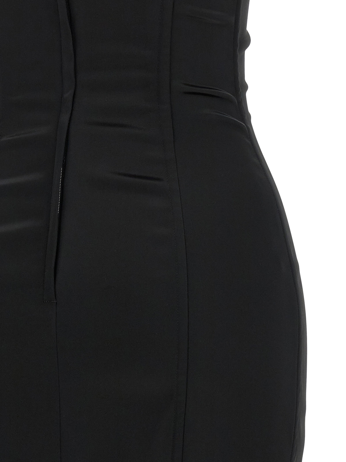 Dolce & Gabbana Black Acetate Midi Dress - Elegant Design