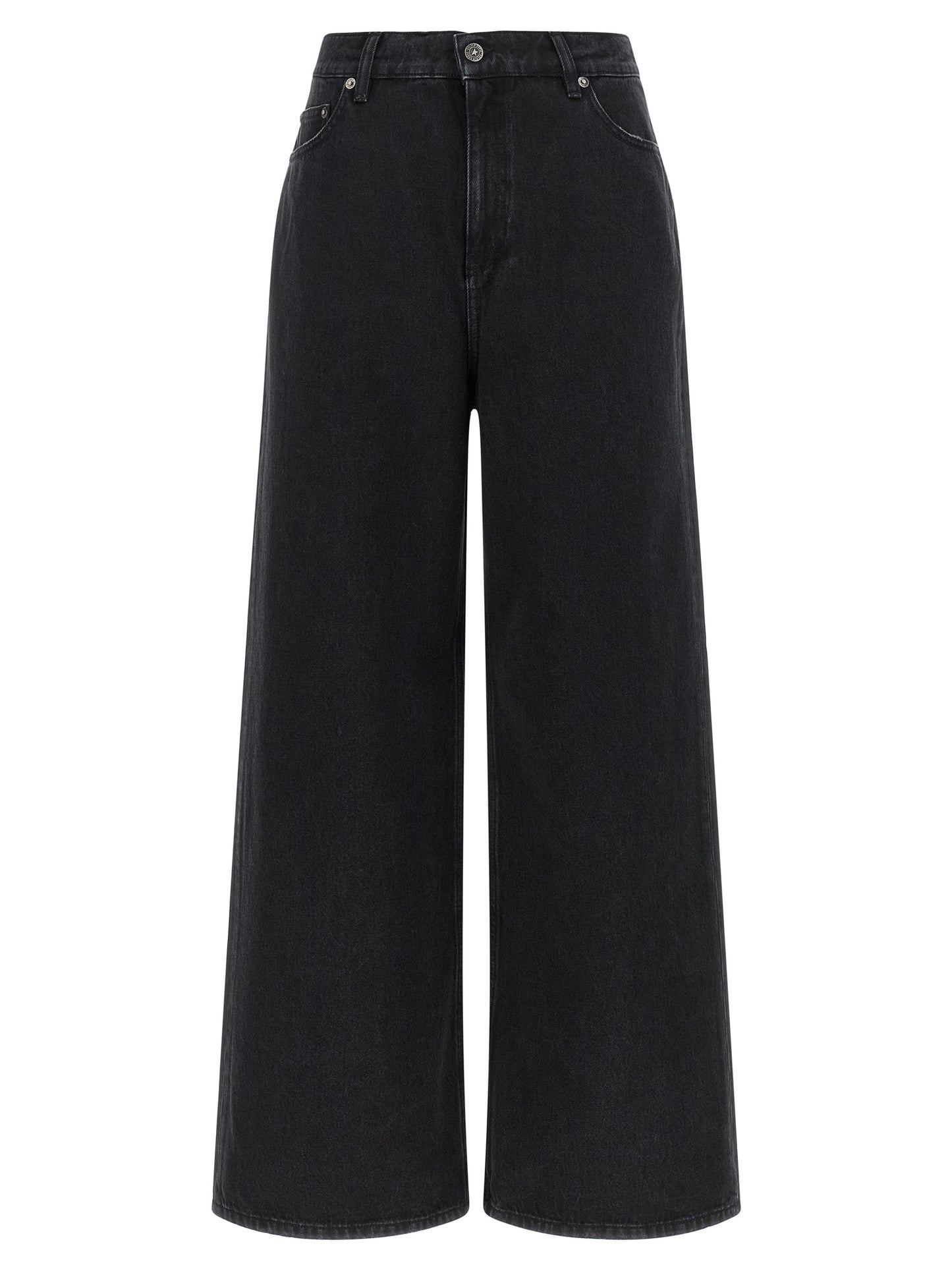 Golden Goose Black Cotton Flared Jeans