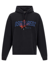 Dsquared² Black Cotton Sweatshirt - Effortless Urban Style