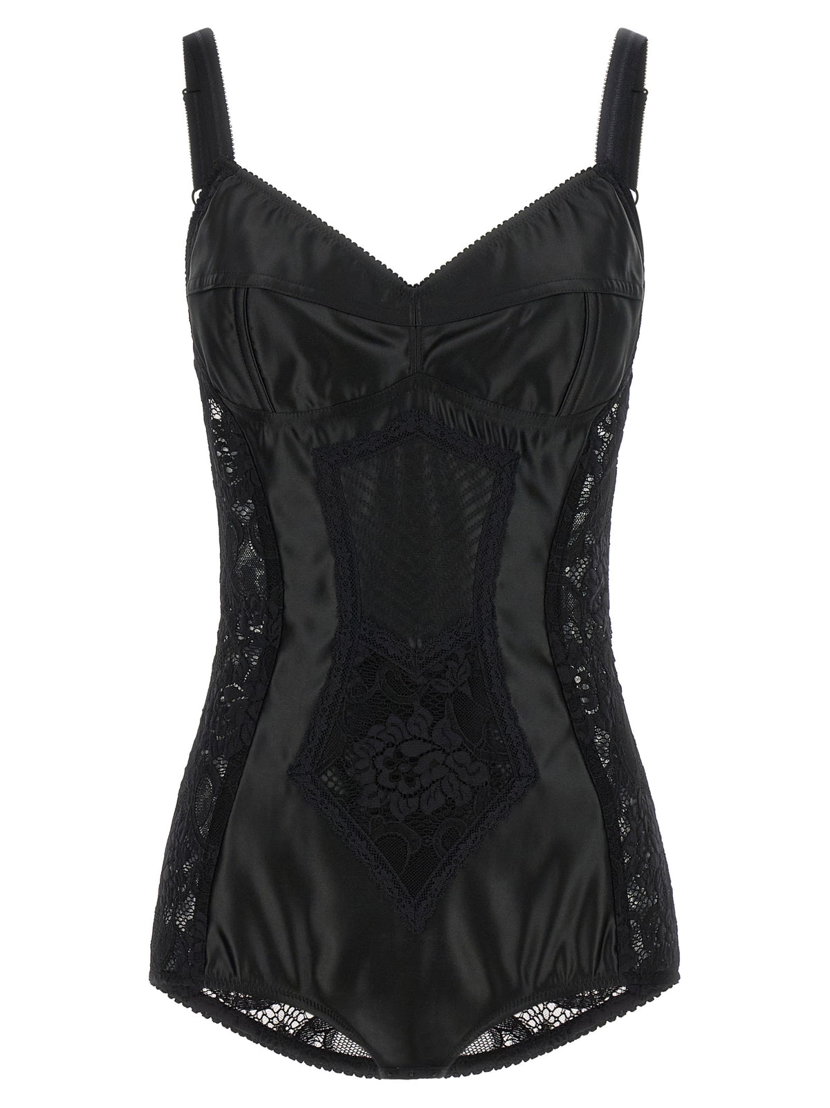 Dolce & Gabbana Black Polyamide Bodysuit