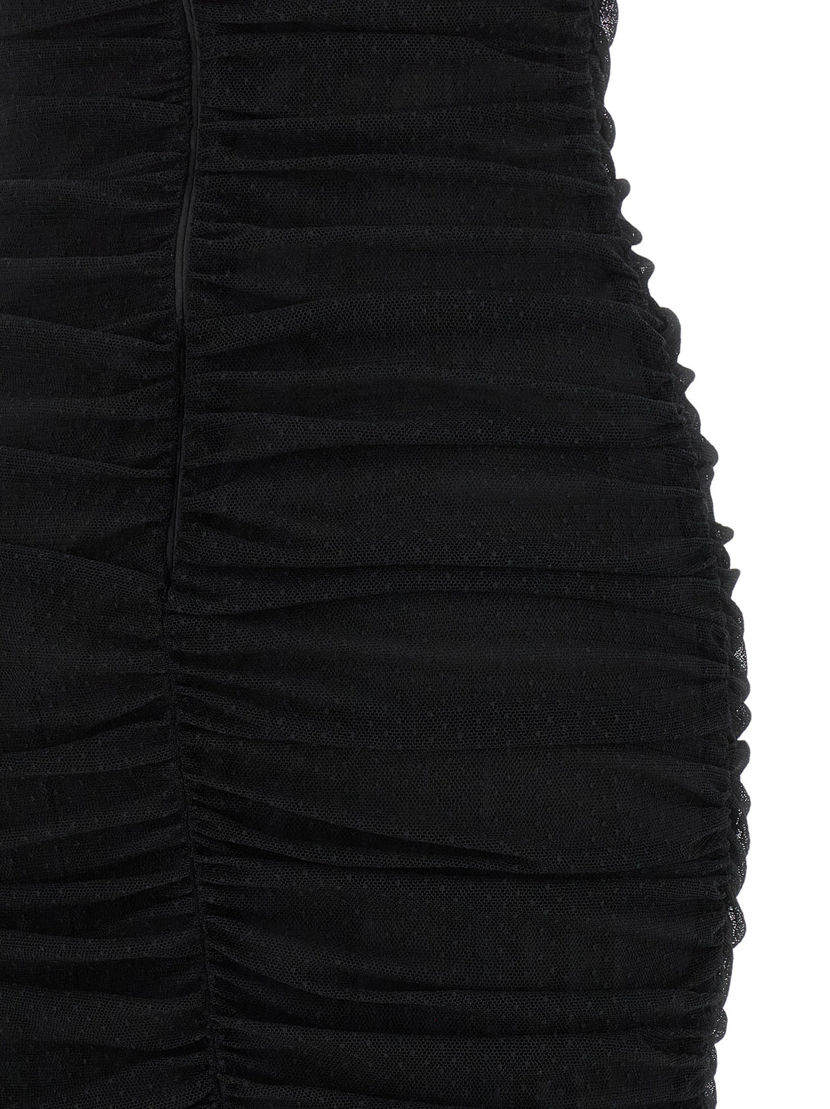 Dolce & Gabbana Black Polyamide Midi Dress