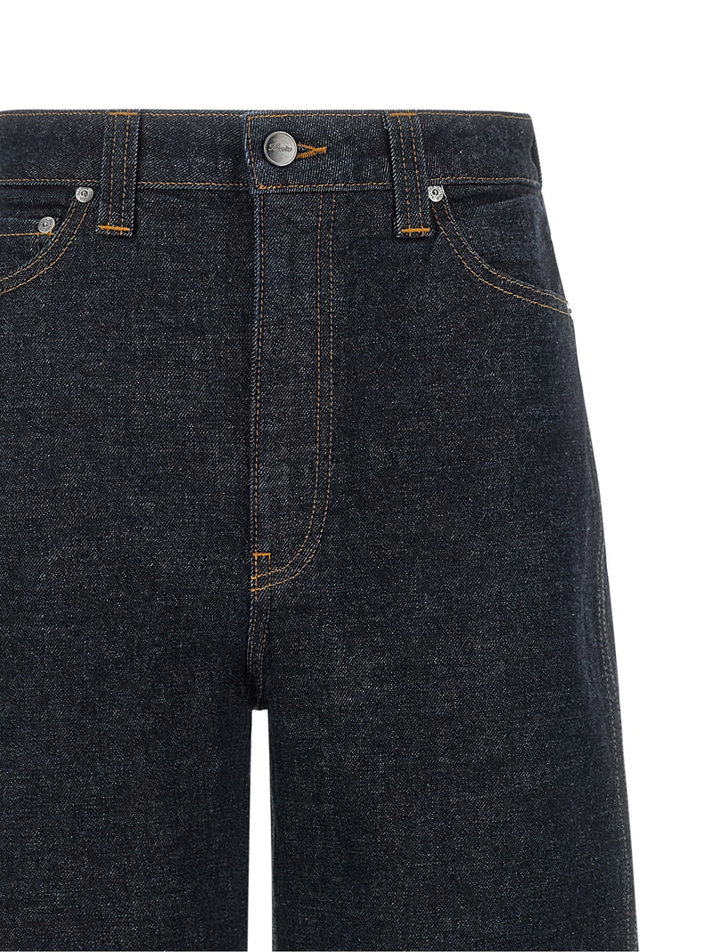 Jean évasé en coton bleu Khaite