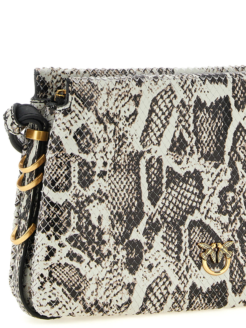 PINKO Mini ‘One Two Three Bag’ Multicolor Cowhide Crossbody
