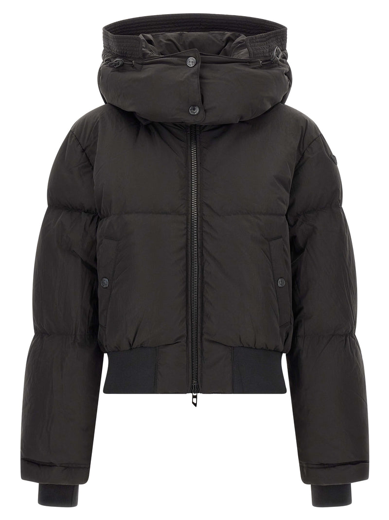 Diesel Black Polyamide Full-Length Jacket