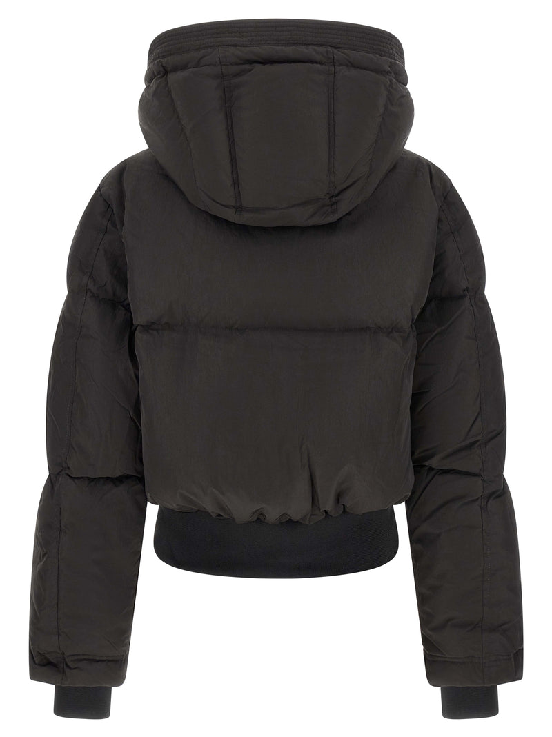 Diesel Black Polyamide Full-Length Jacket