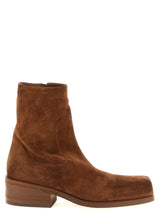 Bottines en cuir de veau marron Marsell