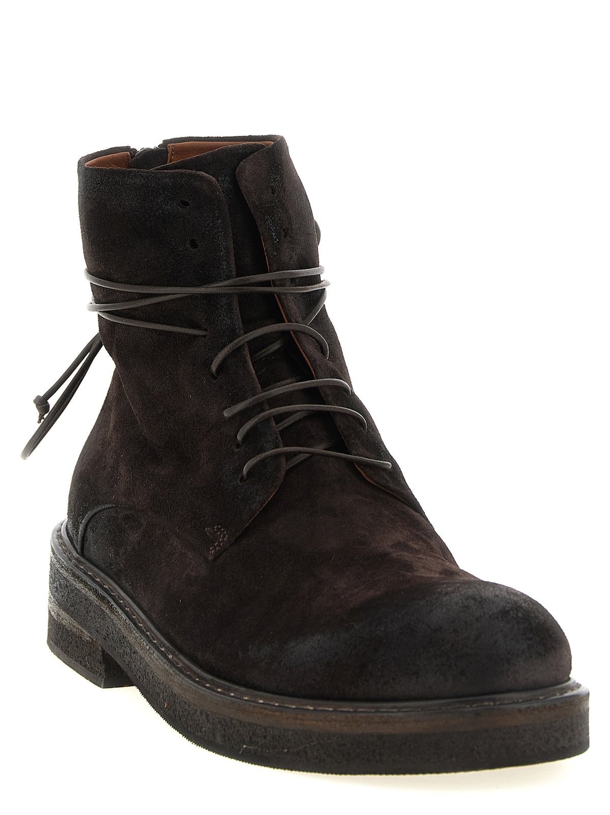 Bottines Chelsea Marsell en cuir de veau marron