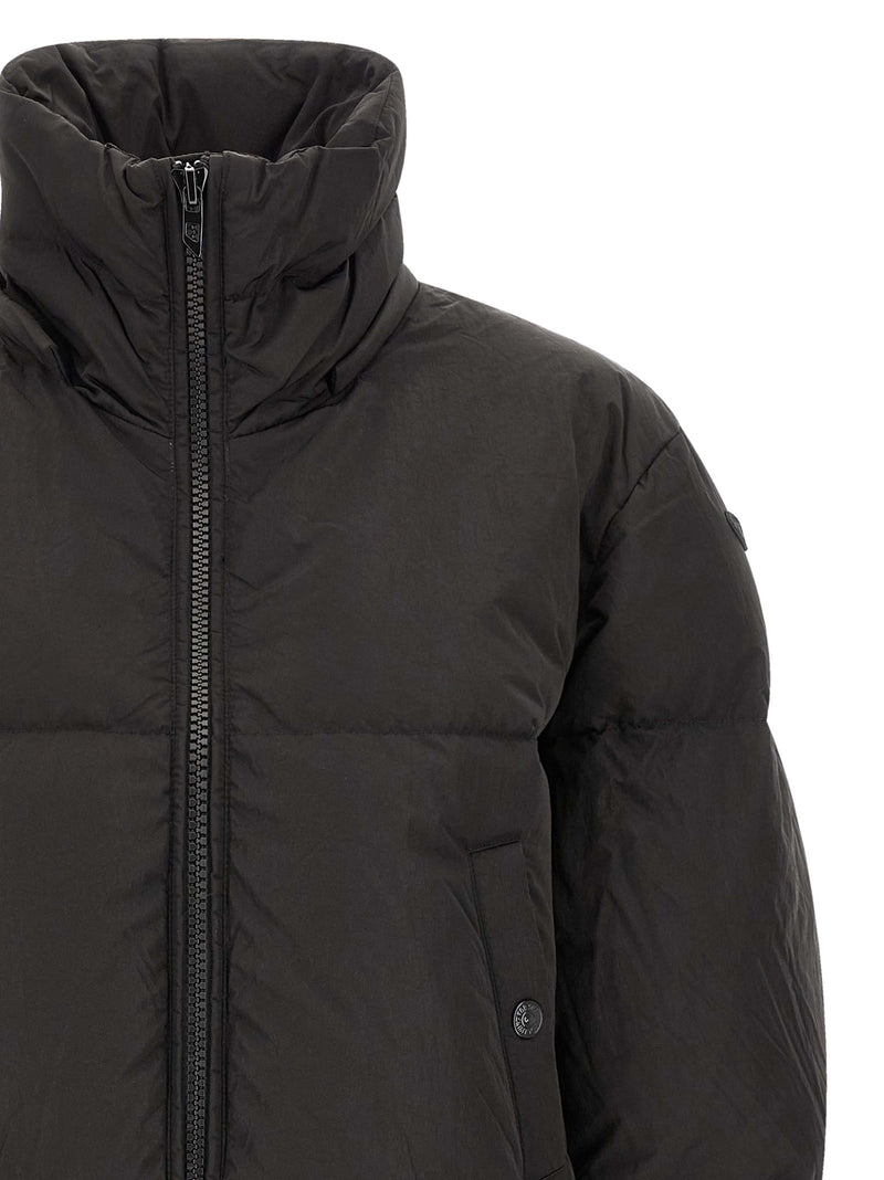 Diesel Black Polyamide Full-Length Jacket