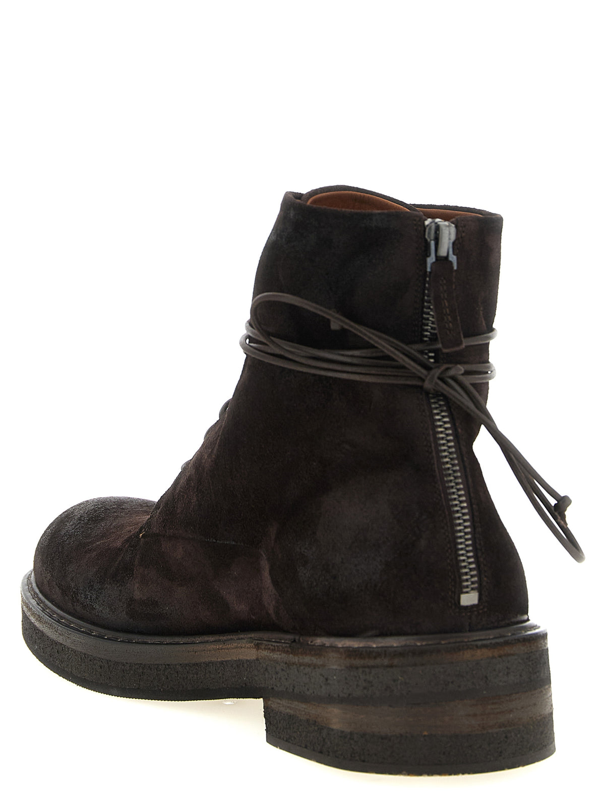 Bottines Chelsea Marsell en cuir de veau marron