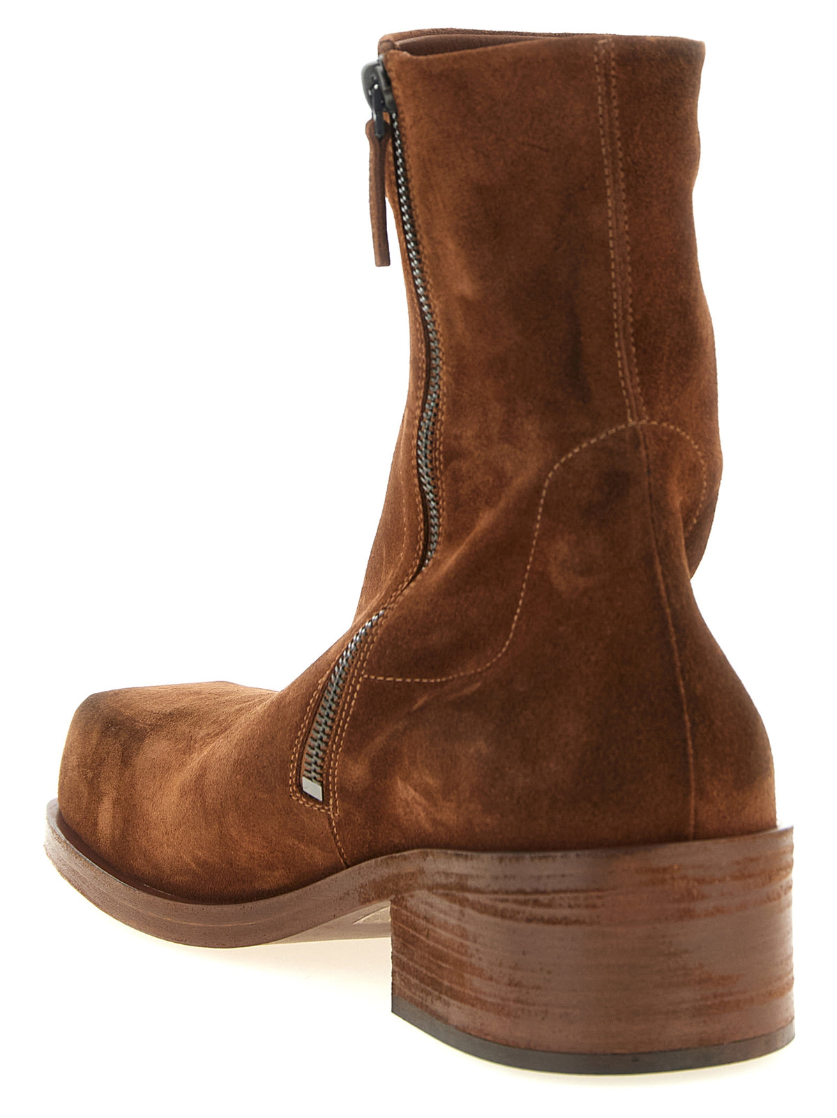 Bottines en cuir de veau marron Marsell