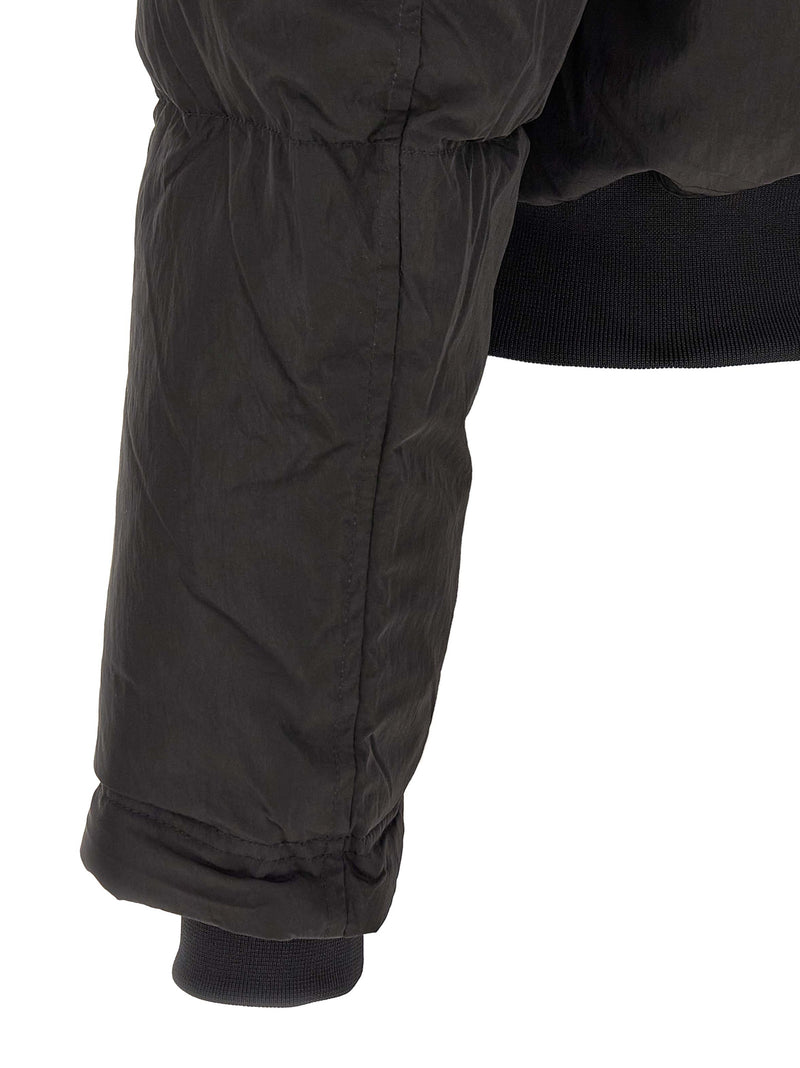 Diesel Black Polyamide Full-Length Jacket