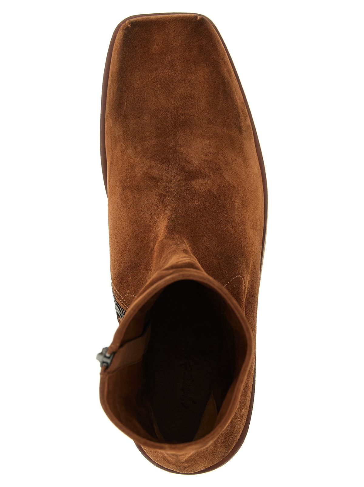 Bottines en cuir de veau marron Marsell
