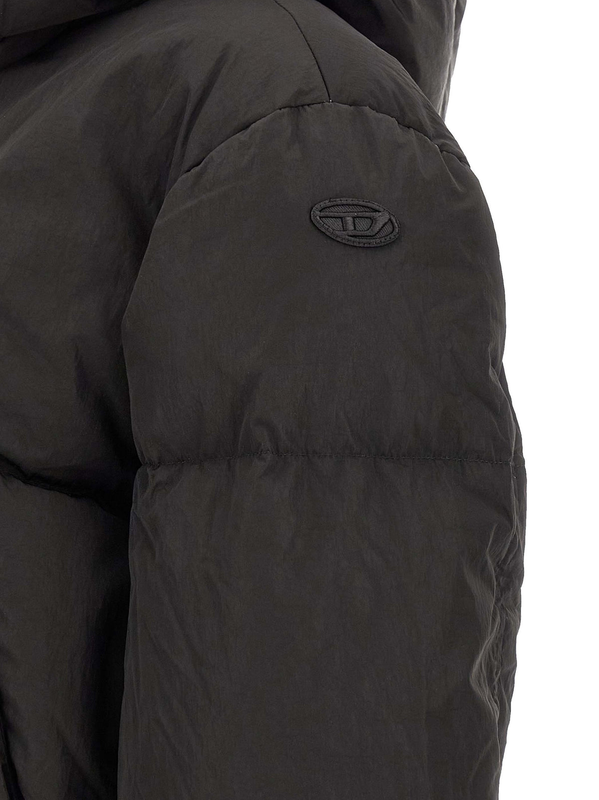 Veste longue Diesel en polyamide noir