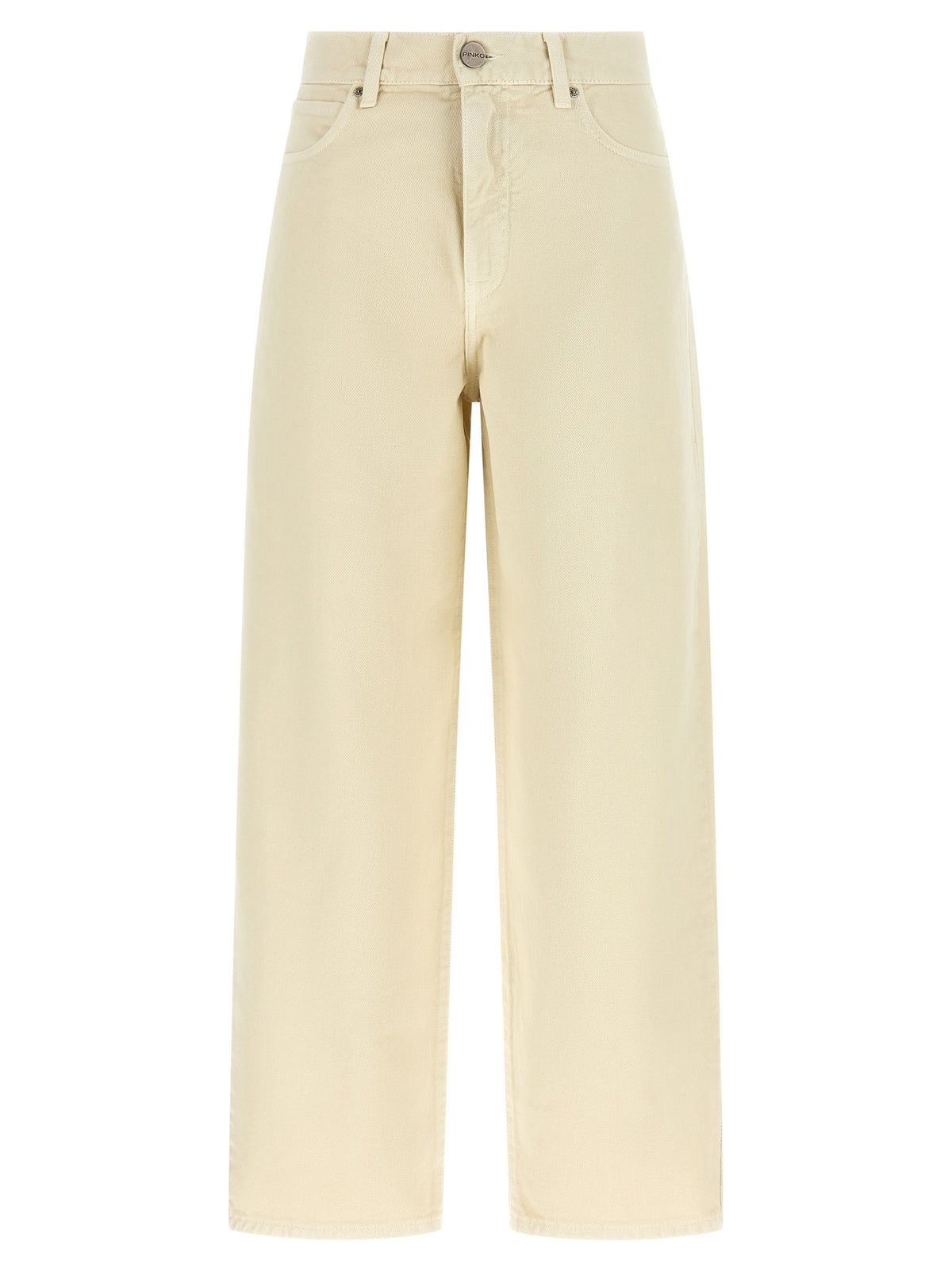 PINKO Jean en denim de coton beige