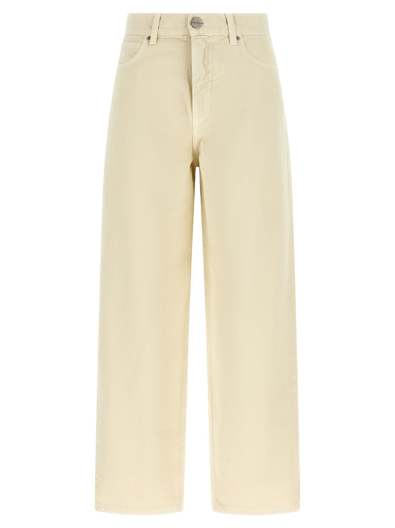 PINKO Beige Cotton Jeans Denim