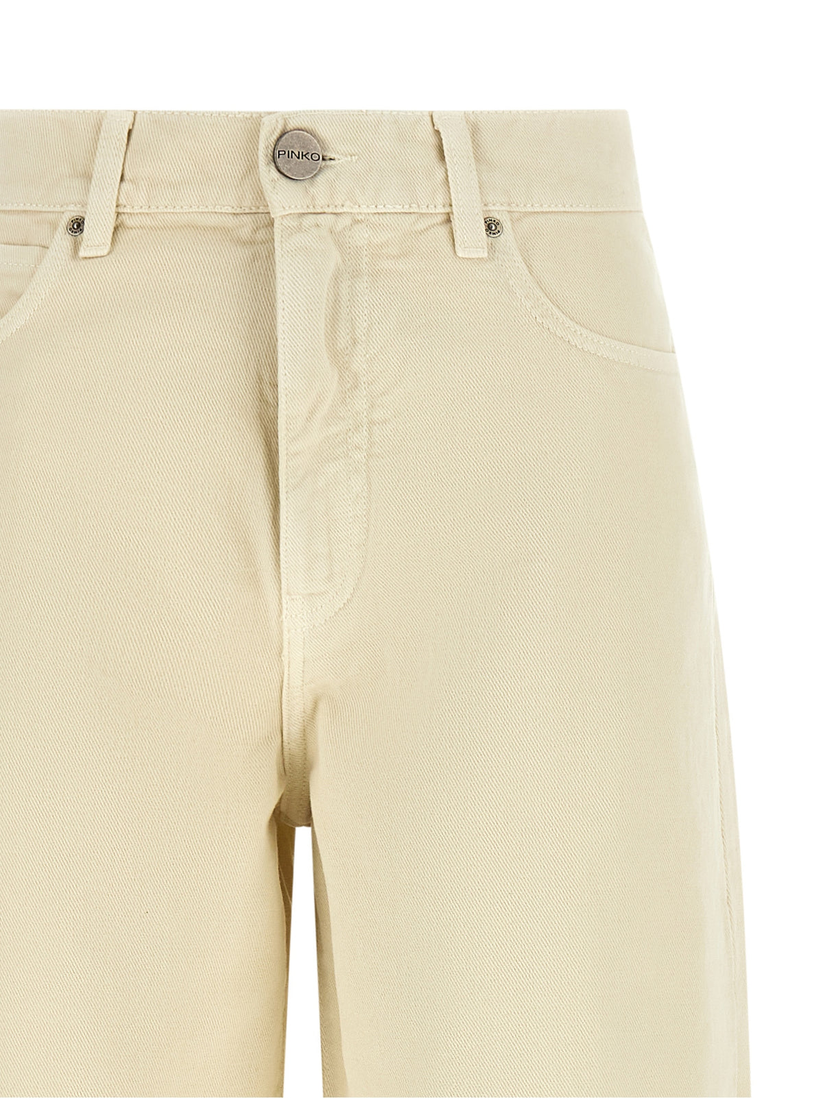 PINKO Jean en denim de coton beige