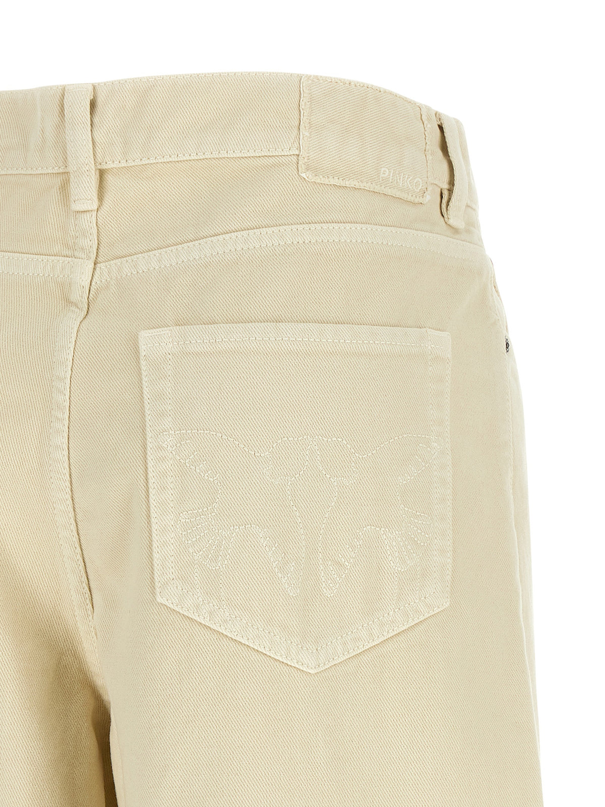 PINKO Jean en denim de coton beige