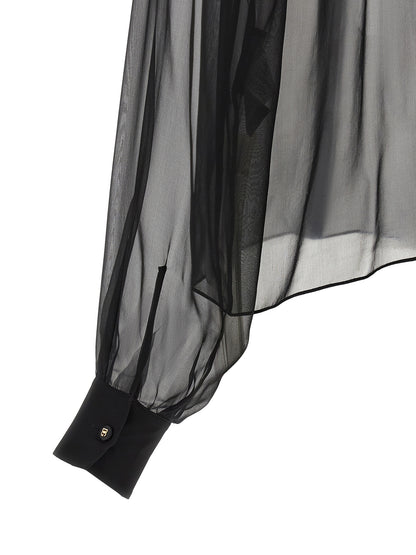 Dolce & Gabbana Black Silk Blouse
