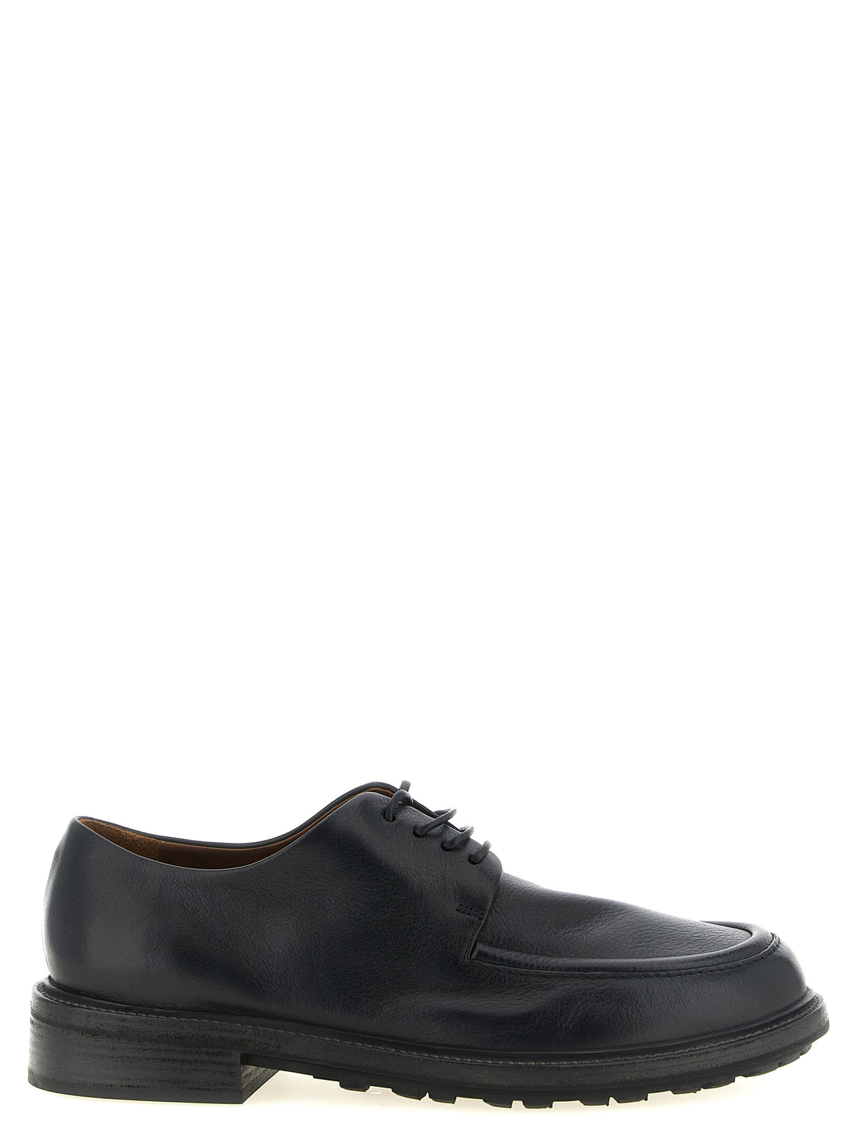 Richelieus et Derbys en veau noir Marsell