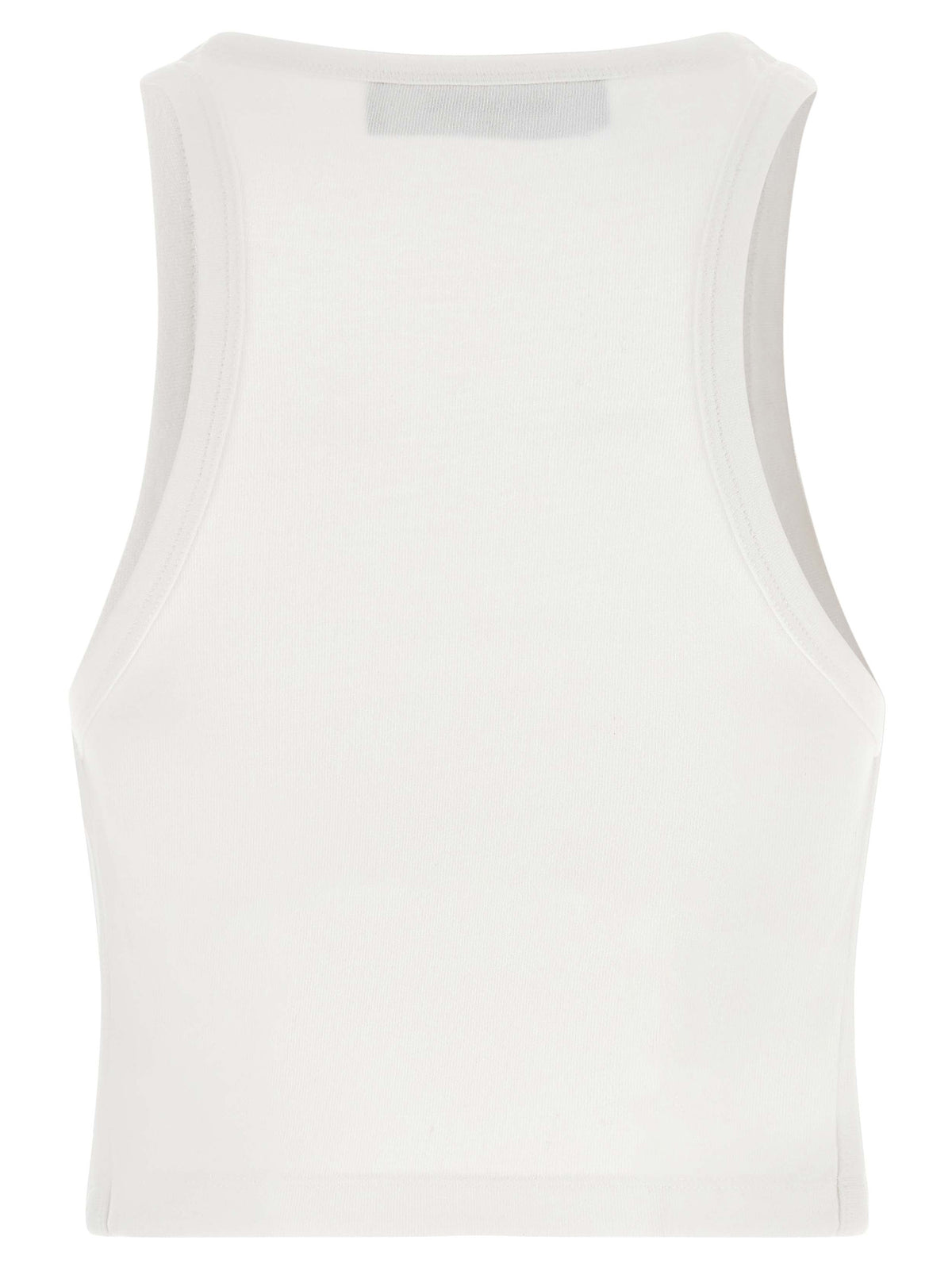 Dsquared² D2 Upside Down White Cotton Tank Top