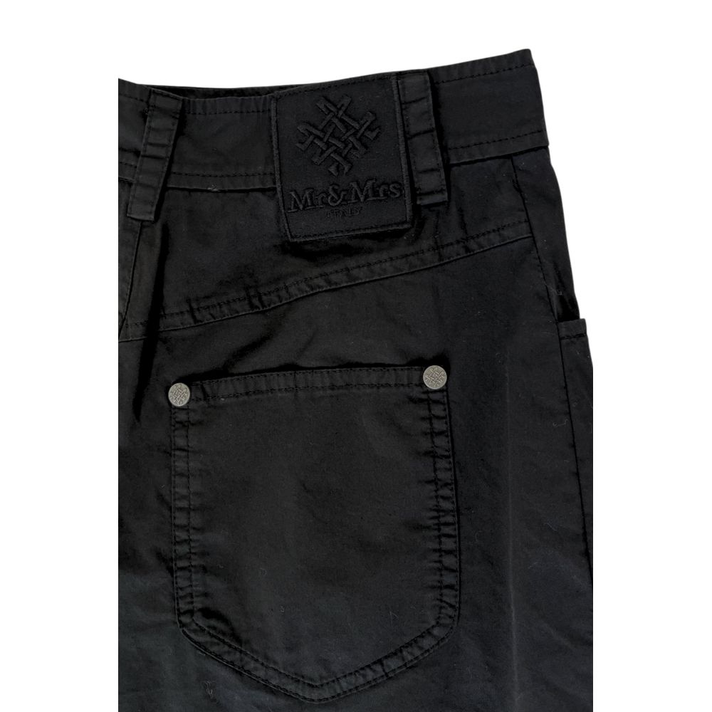 Shorts en coton noir femme Mr&Mrs Italy