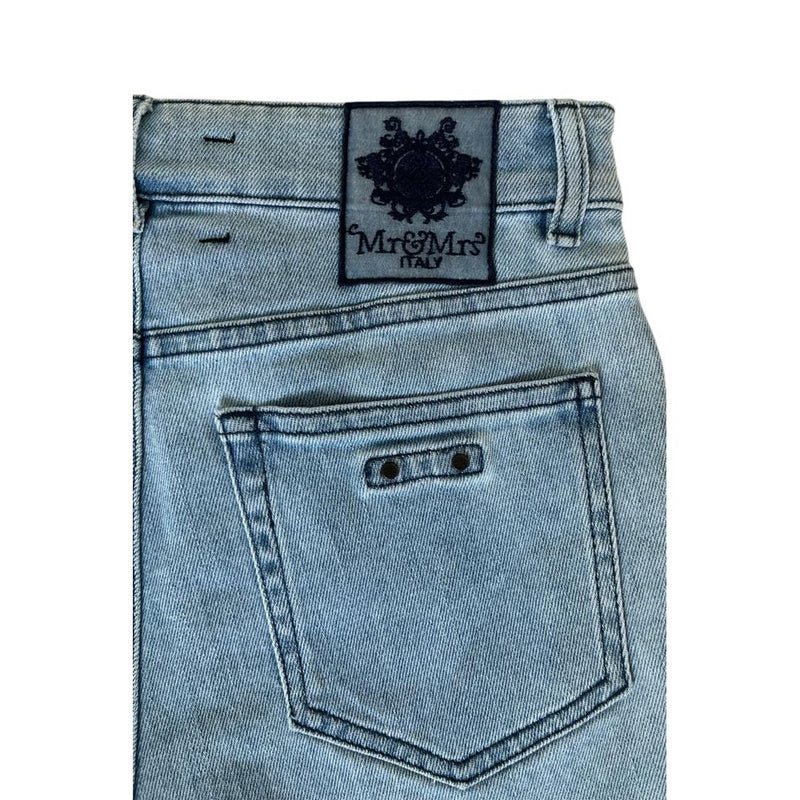 Short en coton bleu Mr&Mrs Italy pour femme