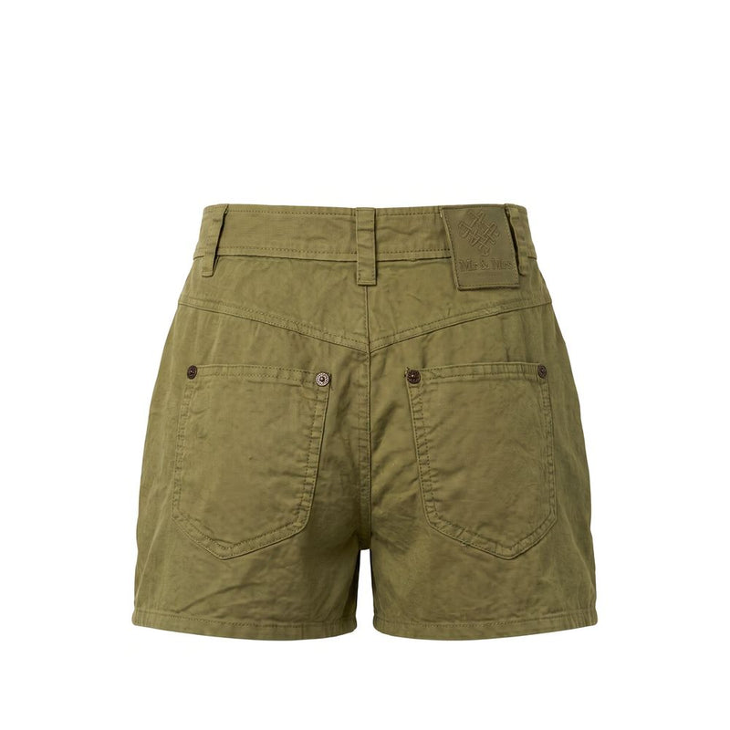 Short pour Femme en Coton Vert Mr&Mrs Italy