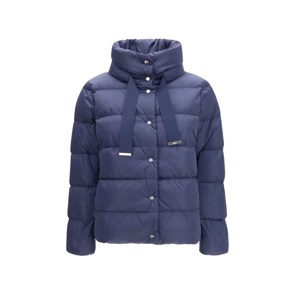 Veste longue Herno en polyester bleu