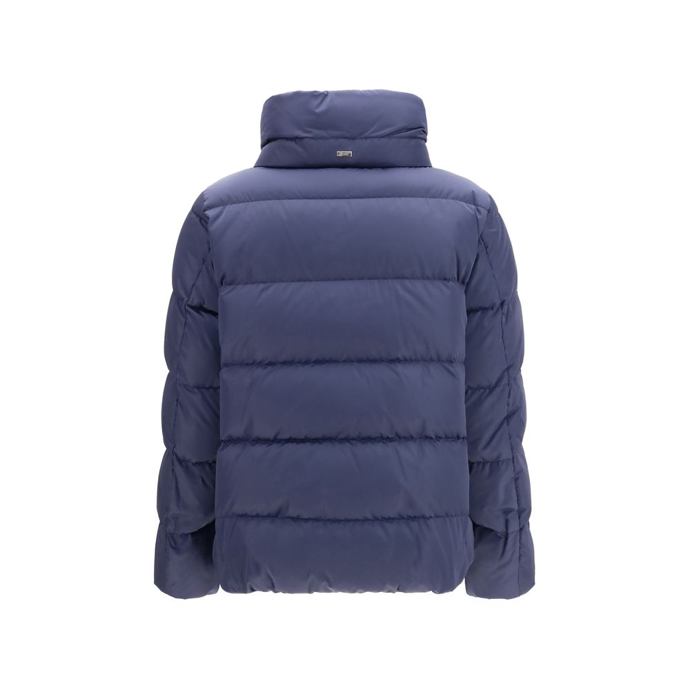 Veste longue Herno en polyester bleu