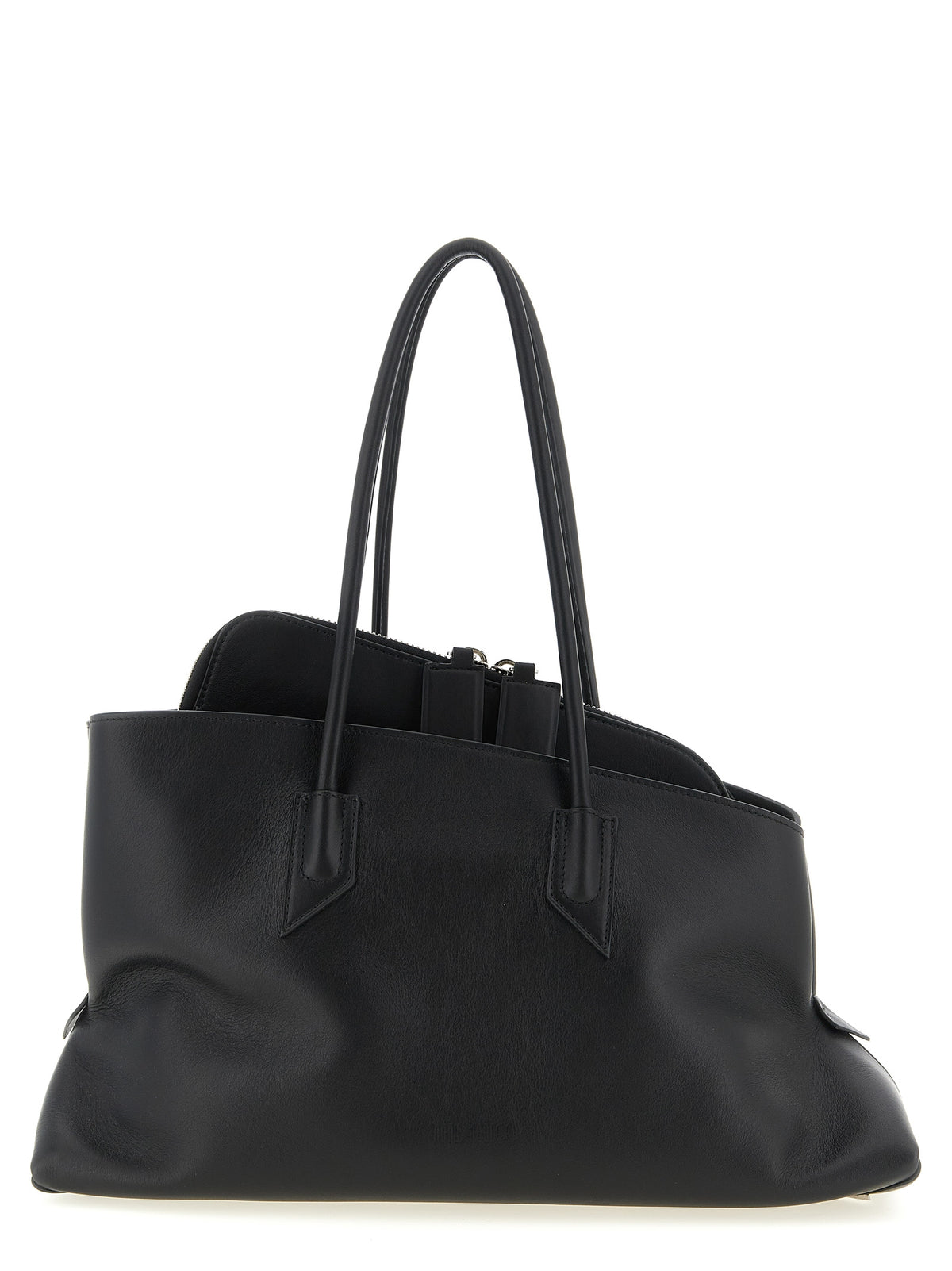 Sac à bandoulière The Attico en cuir de veau noir