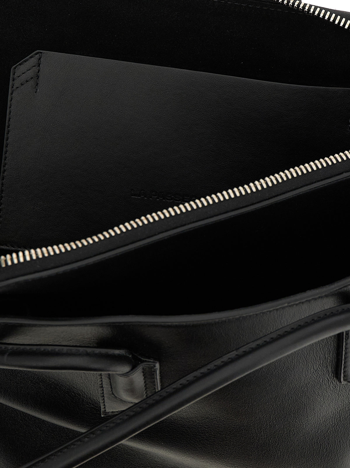 Sac à bandoulière The Attico en cuir de veau noir