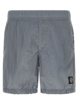Short de bain Stone Island en polyamide gris