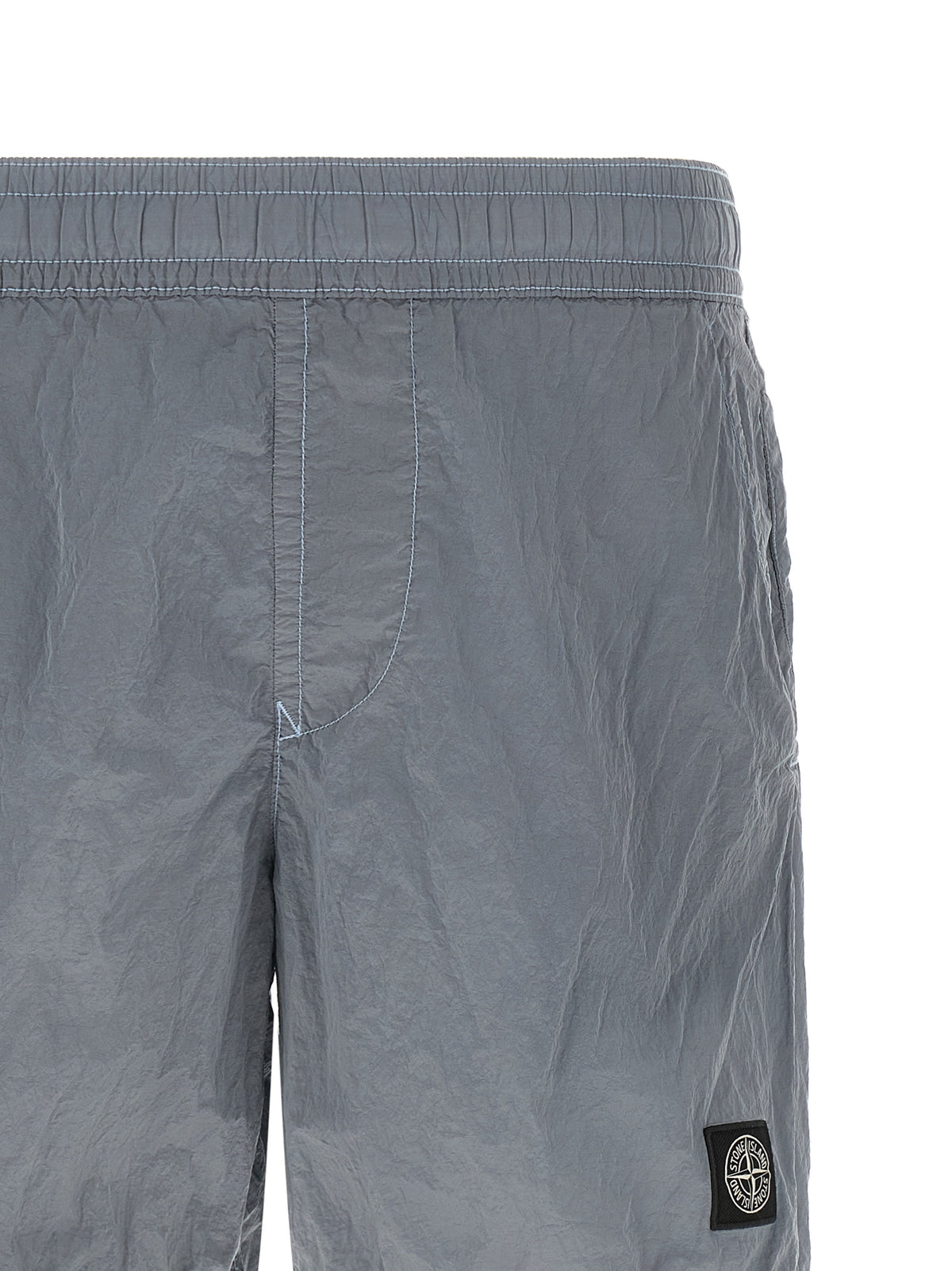 Short de bain Stone Island en polyamide gris