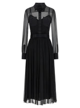 Dolce & Gabbana Black Silk Midi Dress for Women