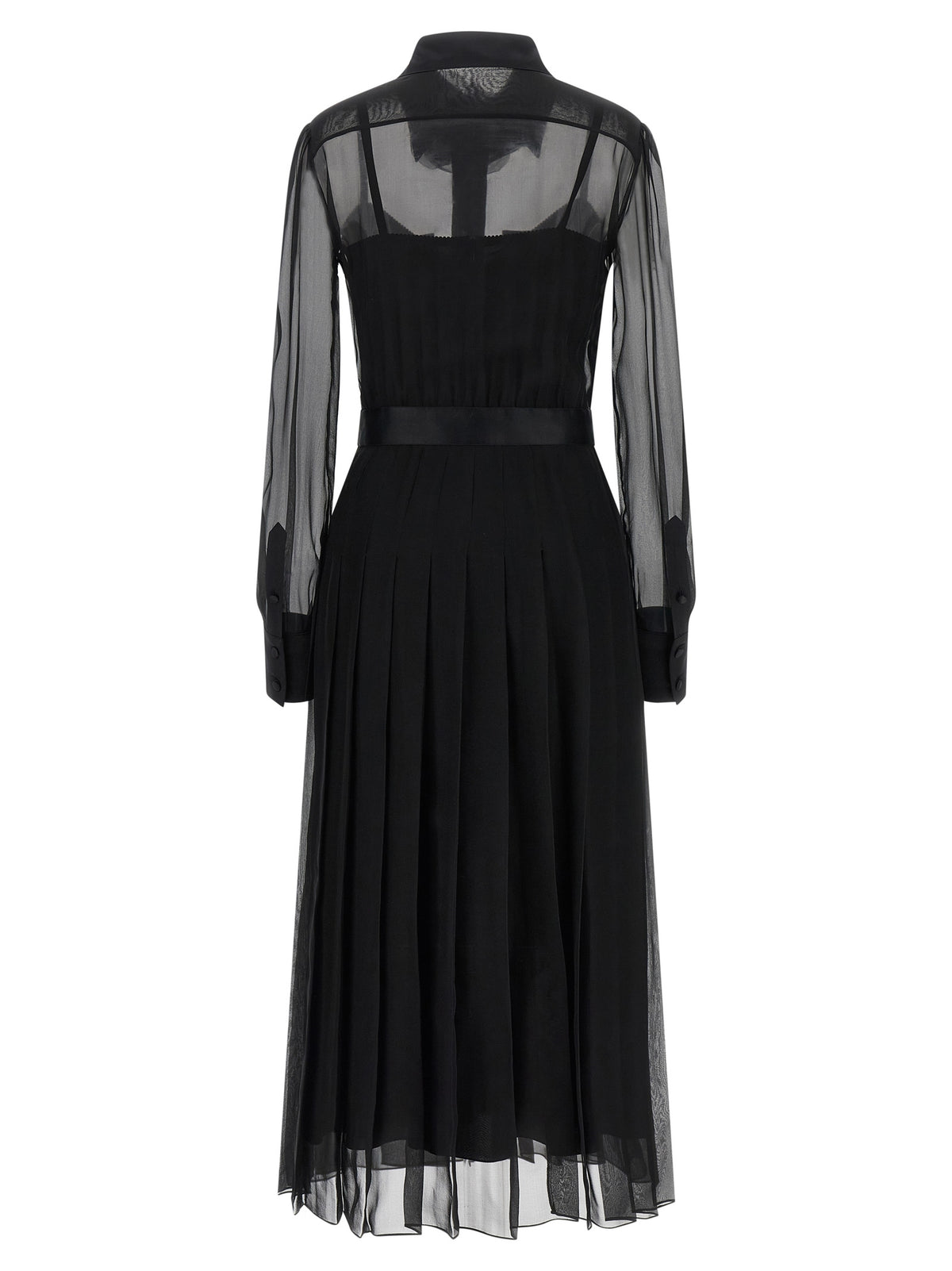 Dolce & Gabbana Black Silk Midi Dress for Women