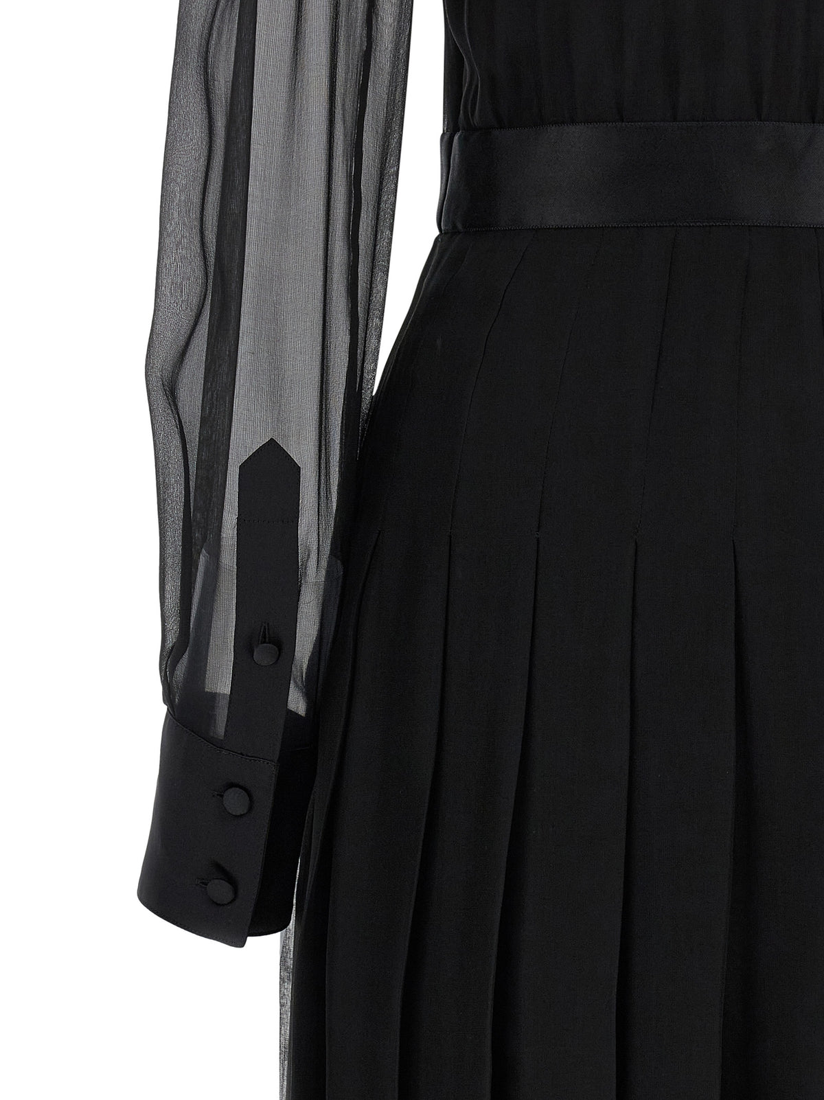 Dolce & Gabbana Black Silk Midi Dress for Women